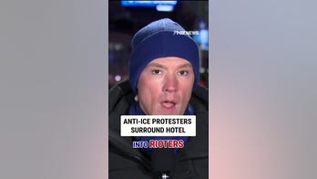 WATCH: Anti-ICE protesters surround hotel