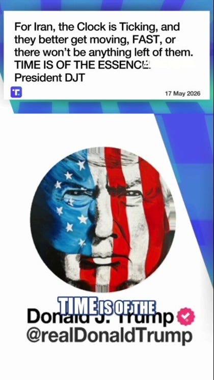 Trump sends WARNING to Iran: 'CLOCK IS TICKING'