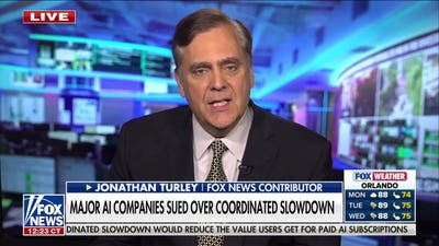 Jonathan Turley decries Democrats over sudden AI hysteria