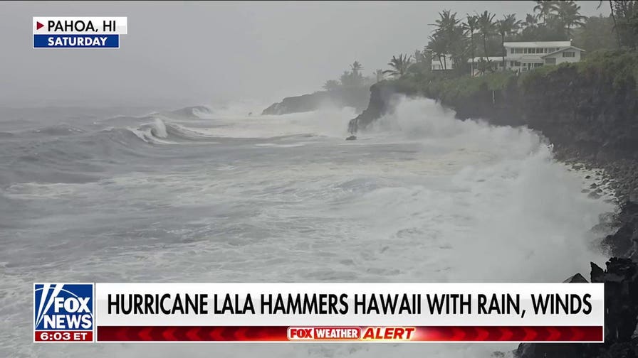 Hurricane Lala makes landfall in Hawaii with intense rain, winds