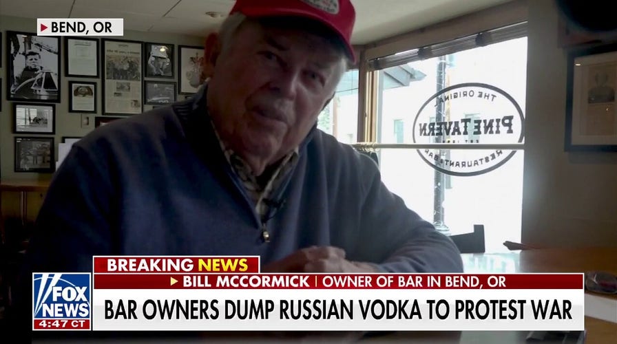 Vodka pulled from bar owners' shelves to protest invasion