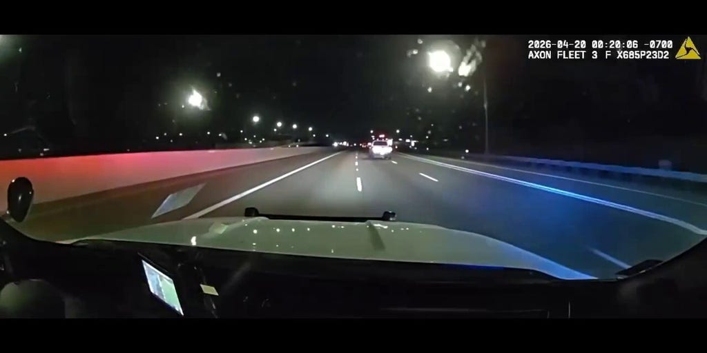 Wild police chase video shows suspect allegedly throwing chainsaw at deputies