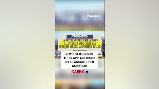 Newsom RESPONDS after appeals court rules against open carry ban