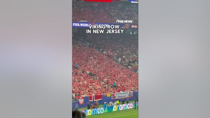 Norwegian fans TAKE OVER stadium with viking row