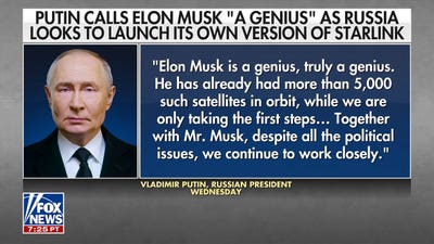 Putin calls Elon Musk 'truly a genius' as Russia eyes its own version of Starlink