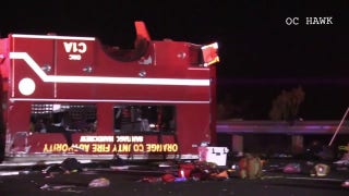 California firefighters critically injured after fire truck rollover crash - Fox News