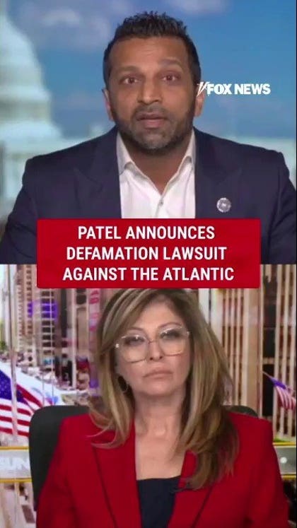 JUST IN: Patel announces he will sue The Atlantic over scathing allegations