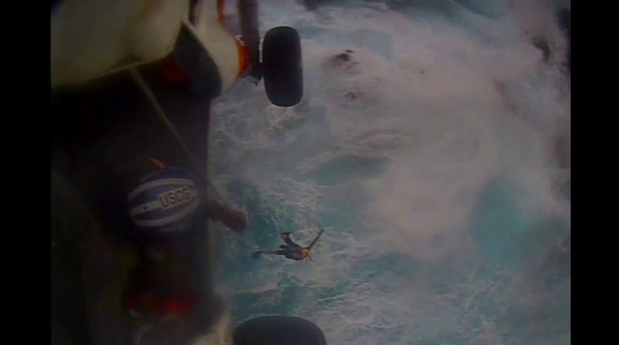 Coast Guard releases dramatic video of spear fisherman's rescue in the US Virgin Islands