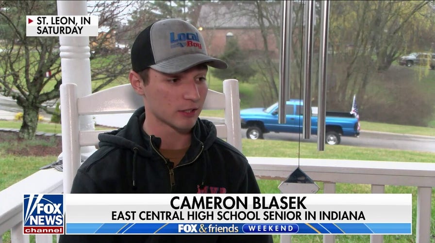 Indiana school backtracks after student was told to remove flag from truck