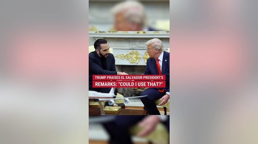 Trump praises remarks of El Salvador's president: "Could I use that?"