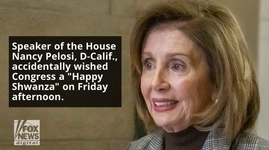 Pelosi mocked for wishing Americans a ‘Happy Shwanza’ during final speech as House Speaker