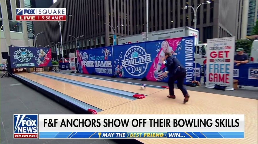 ‘Fox & Friends Weekend’ hosts compete to see who’s the best bowler