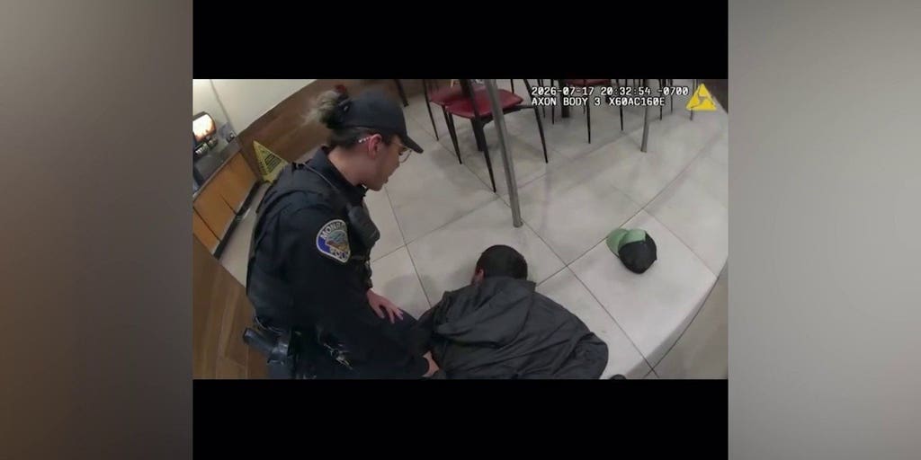 Bodycam shows wanted man walk into Panda Express where officers were taking meal break