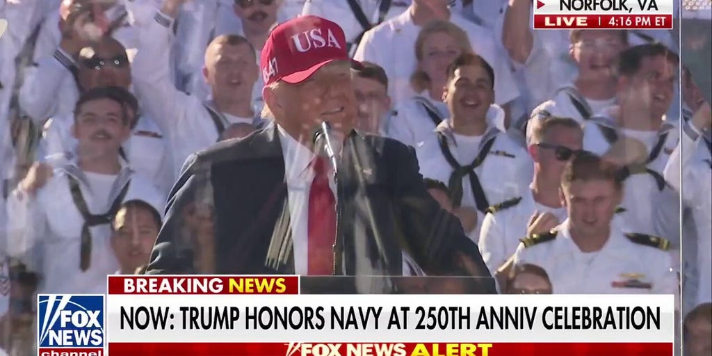 'God Bless the United States Navy': President Trump honors US Navy at 250th anniversary celebration