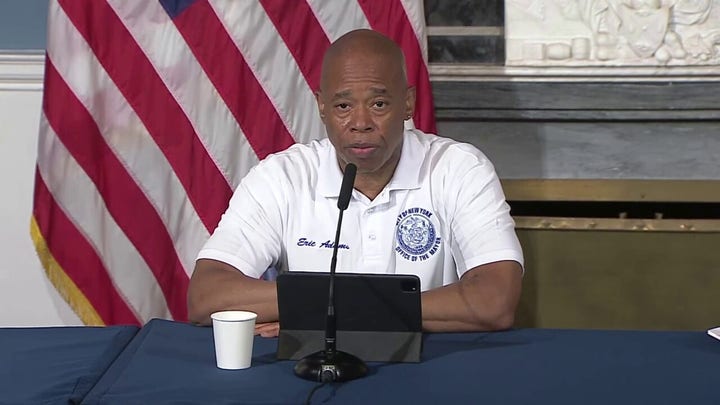 Mayor Eric Adams says NYC is 'full capacity' with migrants: 'This is not sustainable'