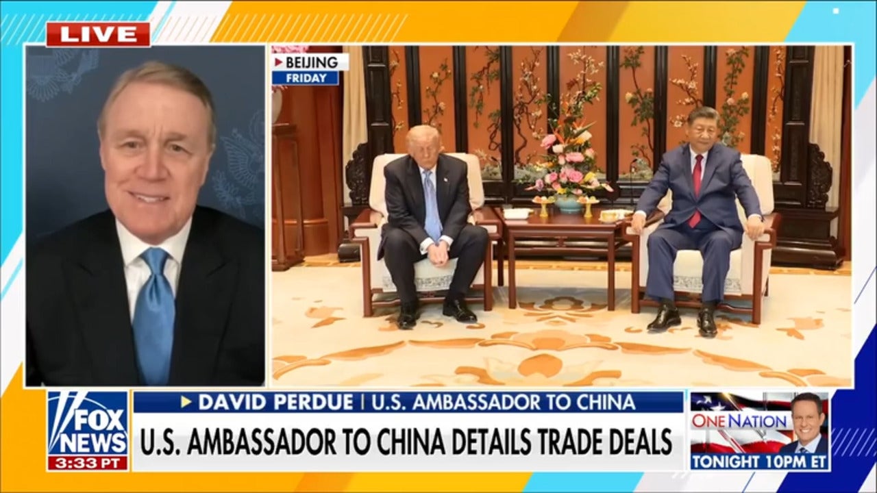 David Perdue discusses Trump's new China trade commitments amid renewed relations
