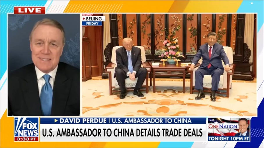 David Perdue discusses Trump's new China trade commitments amid renewed relations