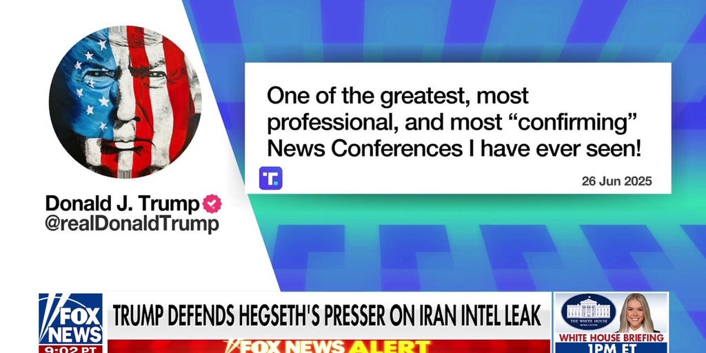 Trump touts 'professional' Pentagon briefing as administration pledges to charge leaker