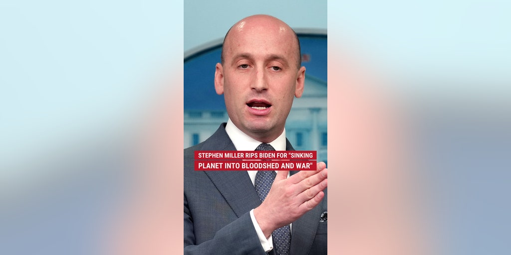 Stephen Miller throws down the hammer on Biden for the catastrophes Trump has had to reverse