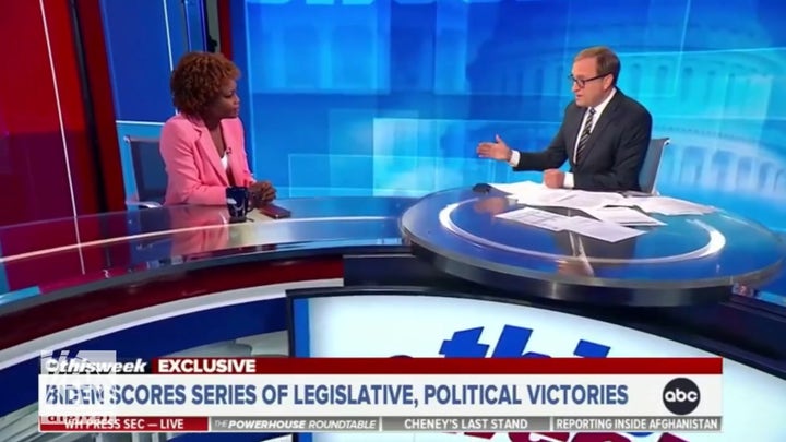 ABC's Jonathan Karl asks Karine Jean-Pierre if Inflation Reduction Act is 'Orwellian'