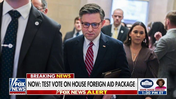 House holds test vote on Israel, Ukraine aid package