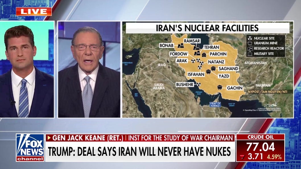 Gen Jack Keane: I don't have a lot of faith in Iran
