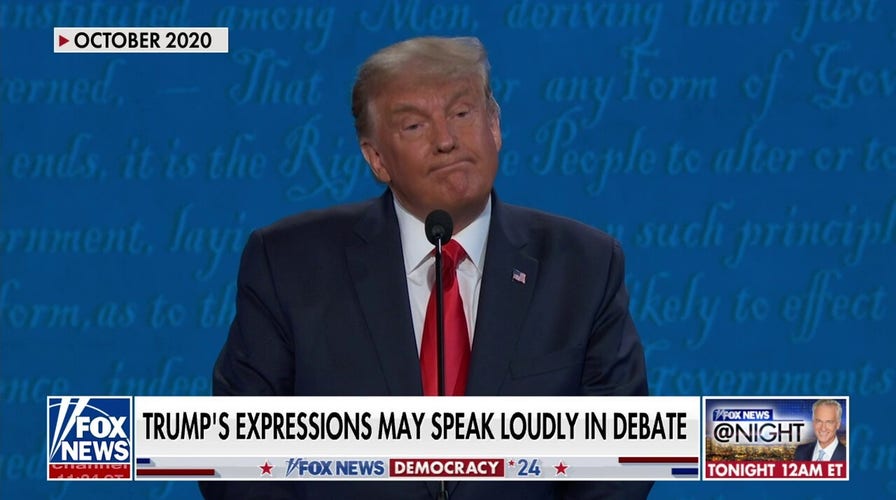 Trump’s debate facial expressions may speak louder than words
