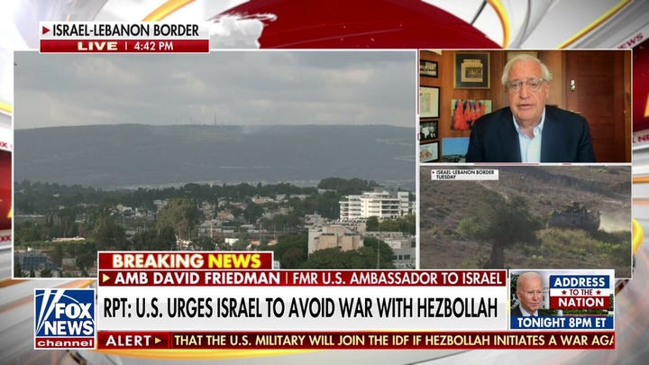 US reportedly urging Israel behind scenes to avoid war with Hezbollah