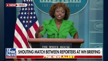 Shouting match erupts in White House briefing room