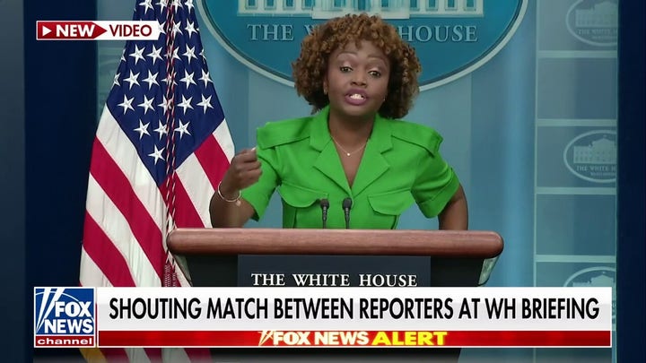 Shouting match erupts in White House briefing room