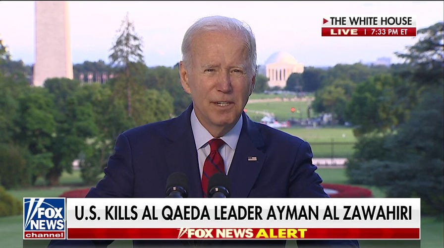 Biden announces killing of al Qaeda leader Ayman al-Zawahri