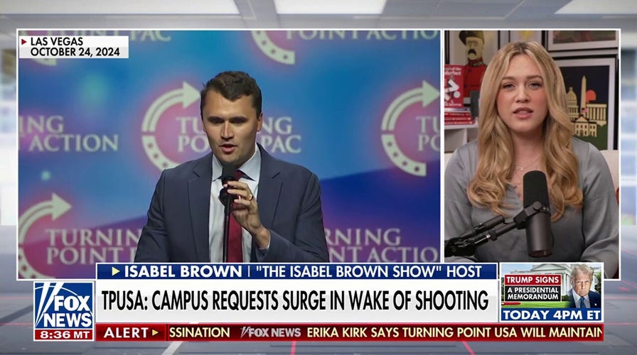 Isabel Brown vows to bring Kirk's TPUSA 'to a generation' as campus requests soar