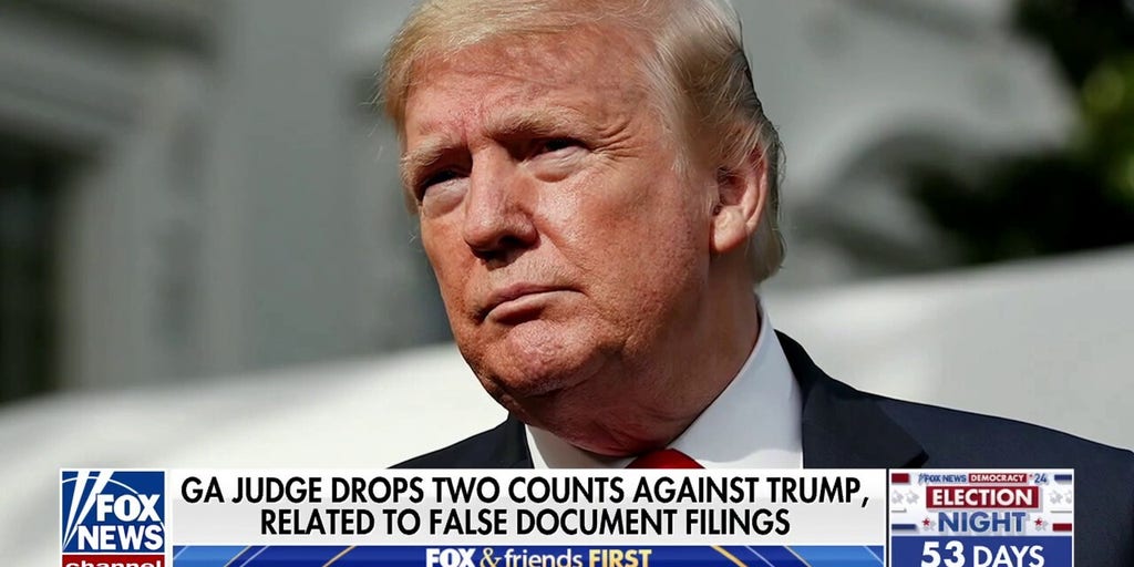 Judge dismisses two charges against Trump in Georgia election interference case