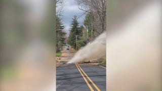 Water main break closes New Jersey road amid earthquake aftershocks - Fox News