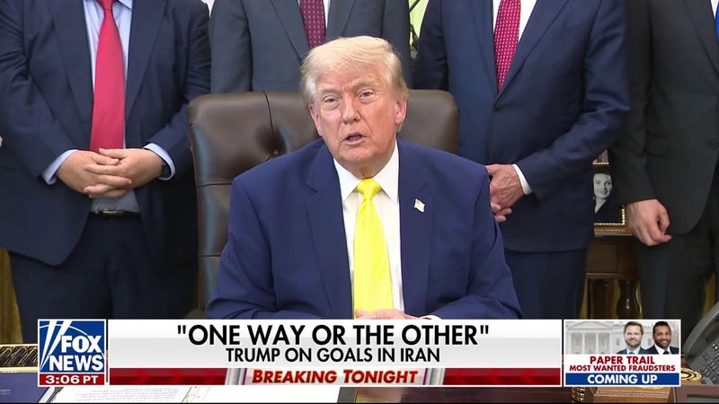 President Trump calls out lawmakers who called to limit war powers