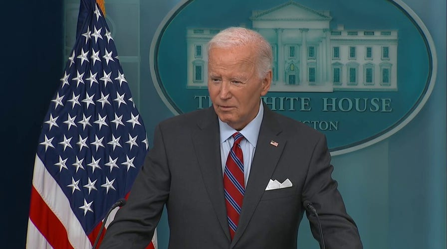 Biden makes surprise appearance at White House briefing