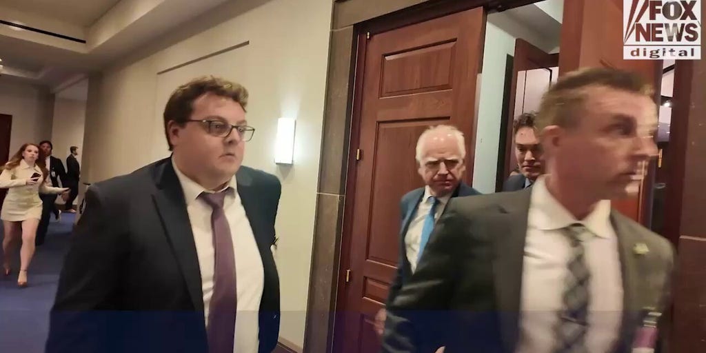 WATCH: Walz, Omar, Ellison silent when pressed on fraud after hearing