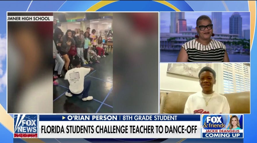 Florida student O'Rian Person challenges teacher to dance-off