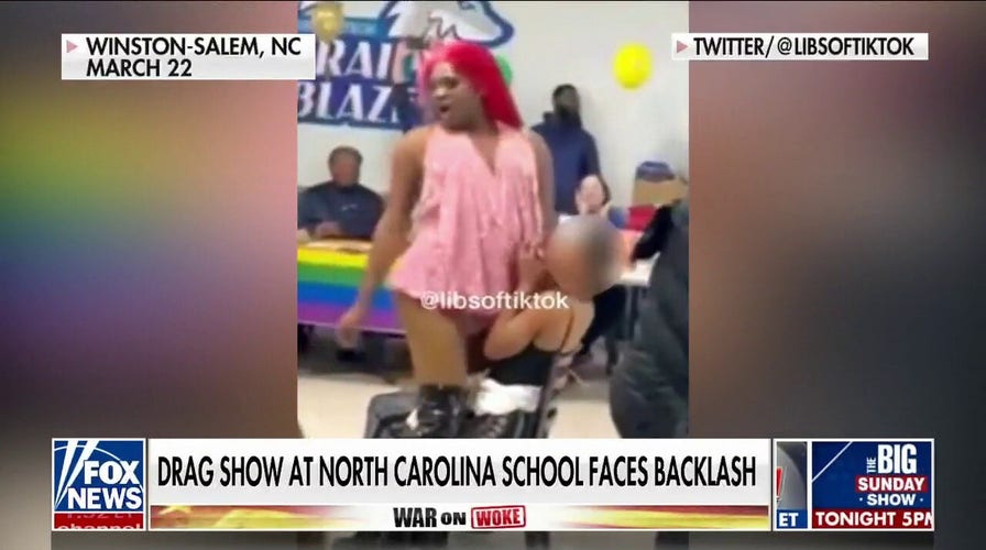 North Carolina school taking heat for letting drag queen straddle student