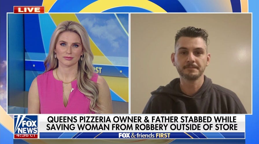 Queens pizza owner and father stabbed while saving woman from robbery