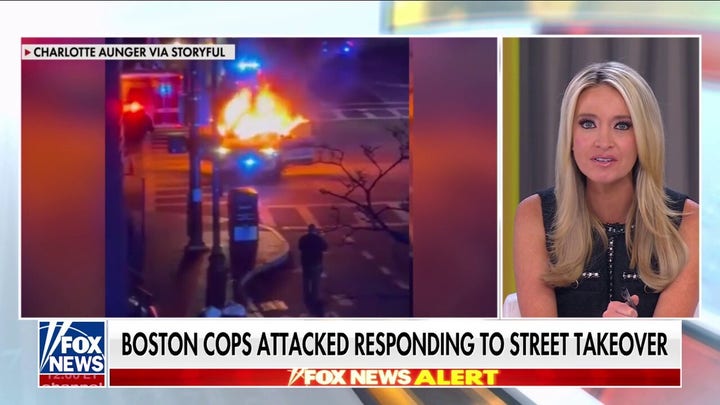 Boston officers attacked during fiery street takeover: 'Out of control'