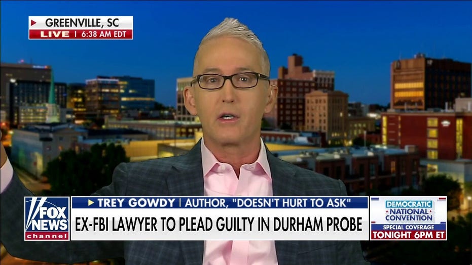 Trey Gowdy Rips Mainstream Media For Ignoring Ex Fbi Lawyer S Expected Guilty Plea Fox News
