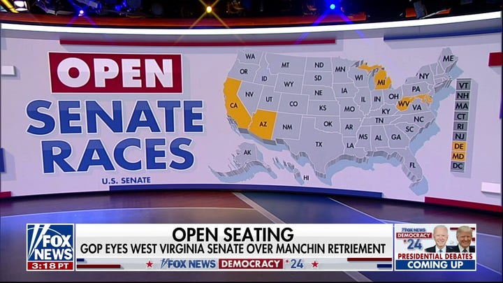 GOP eyes flipping West Virginia senate seat amid Manchin's retirement