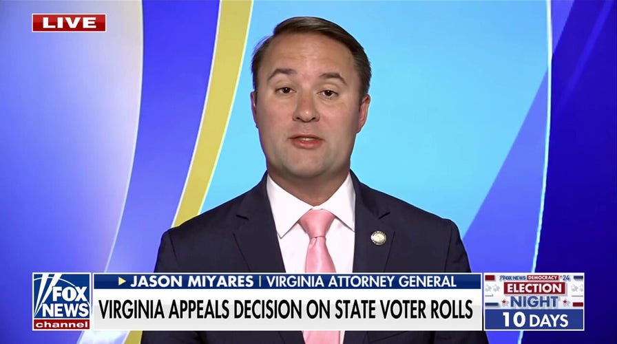 Virginia AG Miyares on appealing state voter rolls decision: Citizens should be deciding elections