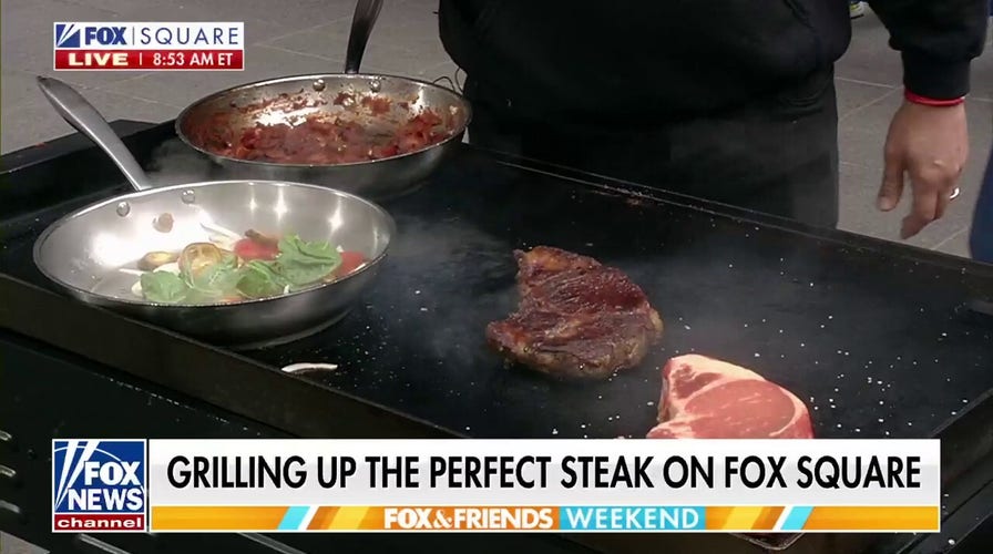 Michelin star chef teaches ‘Fox & Friends Weekend’ hosts how to grill the perfect steak