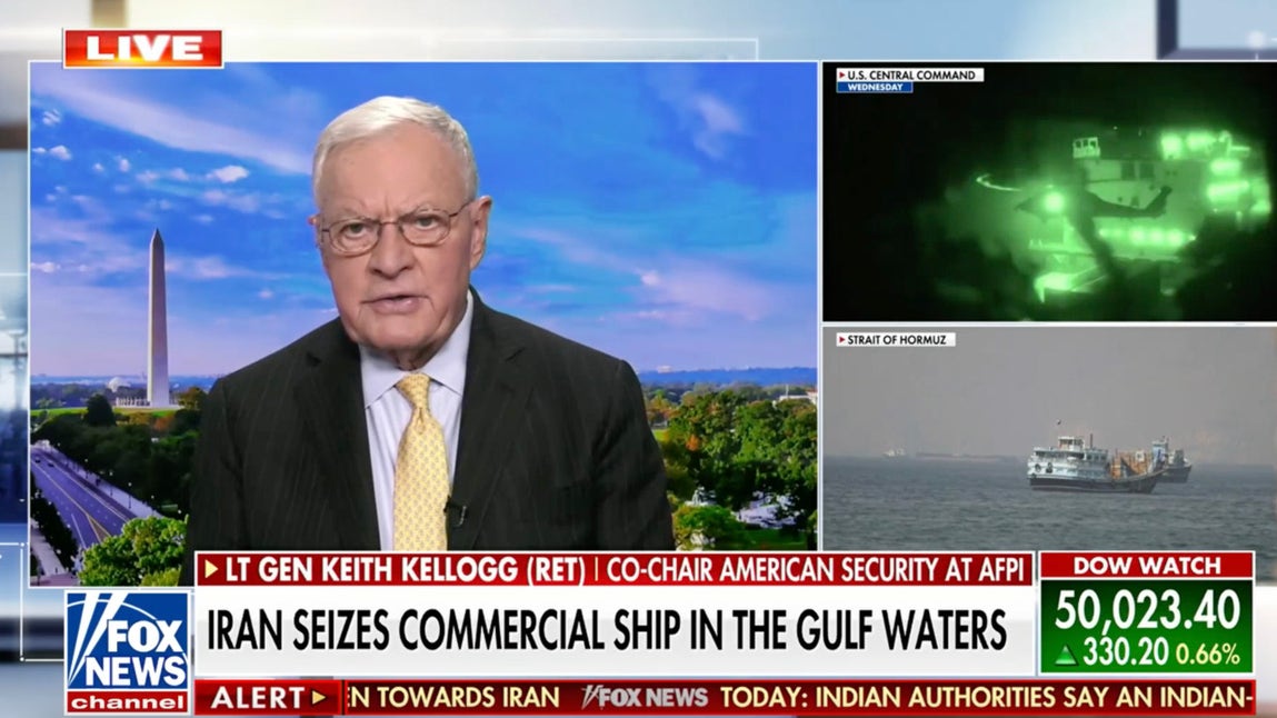 Lt Gen Keith Kellogg says Iran is led by a ‘bunch of thugs’