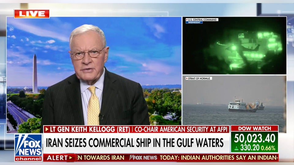 Lt Gen Keith Kellogg says Iran is led by a ‘bunch of thugs’