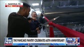 Lawrence Jones cuts the 60th anniversary ribbon at Pancake Pantry in Nashville