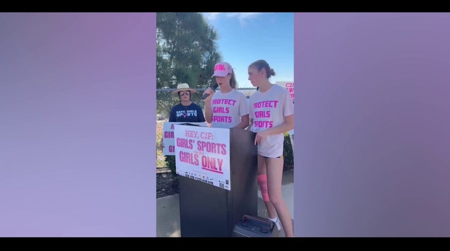 California girls' track and field student-athletes protest trans inclusion ahead of state meet