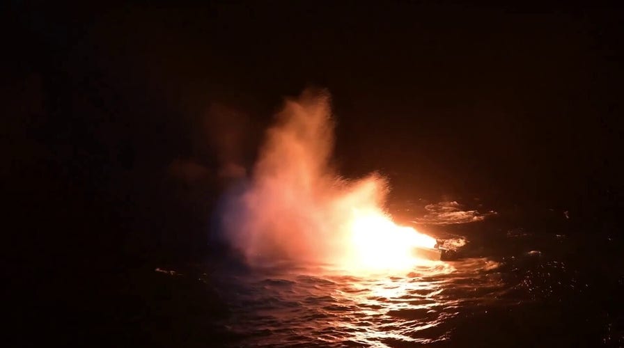 Coast Guard blows up suspected 'drug boat'